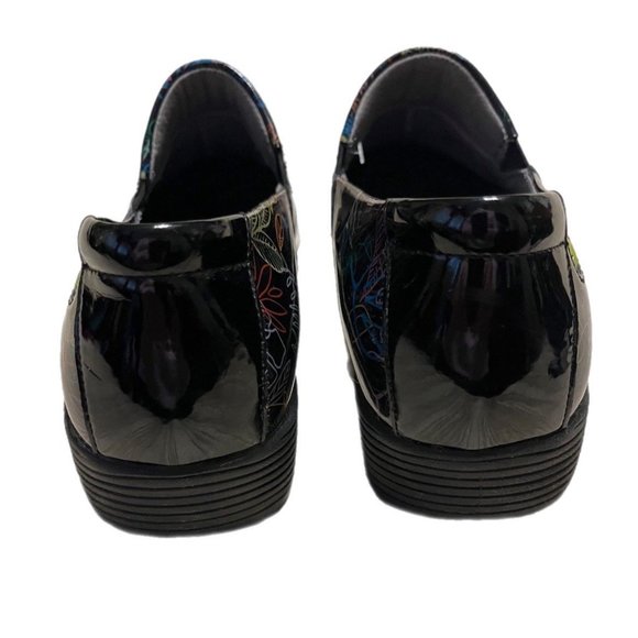 Dansko Black with pattern Clog Mules Size 42 - Picture 3 of 7